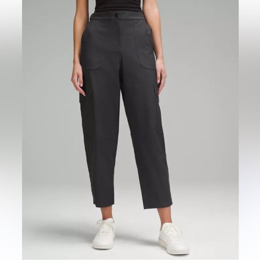 Lululemon Lab Utilitech Cargo Pants Black High Rise‎ Tapered Size 27 (935)